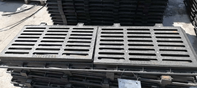 翁田镇球墨铸铁连体双篦展示